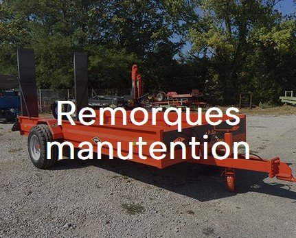 Remorque manutention Devès distribuée par Agrijoub